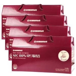 착즙한 NFC 100% 타트체리 원액 주스 4박스 120포