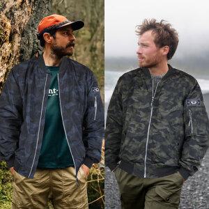 카모플록 초경량 패딩항공점퍼 작업복 누빔바람막이  				