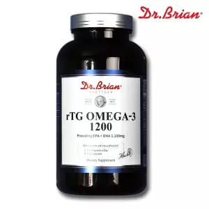 닥터브라이언 알티지 rTG 오메가3 1200 x 180캡슐 6개월분 비타민D 비타민E 미국 엔초비 멸치 혈행건강