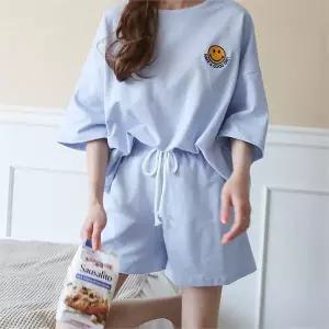 [하프클럽/]굿데이 자수 투피스 세트/여름트레이닝세트/여성상하세트