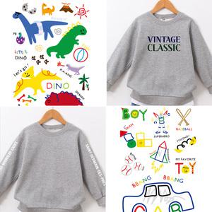 소잉데일리] 열접착 전사지 모음_ 고무 패브릭 벨벳 전사지, 유아동 성인 캐릭터 캐쥬얼 영문