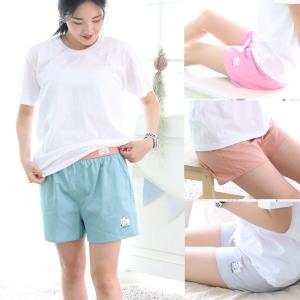 여성 트렁크 팬티 여자 순면 잠옷 오가닉 파자마 바지