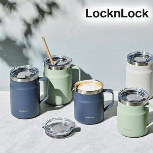 락앤락 메트로 머그 컵/잔 스텐 텀블러/보온보냉병 추천 손잡이 커피/티 머그잔 스테인리스 예쁜/귀여운