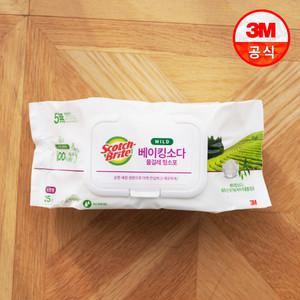 3M 베이킹소다 물걸레 청소포 마일드 25매 표준형 /정전기청소포 막대걸레 밀대청소포