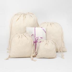 광목 면 리넨 무지 조리개 파우치 8종