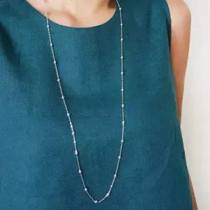 [바이진주리본] 실버링볼 롱목걸이SN / 925 은 목걸이