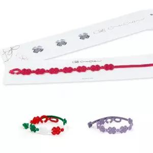 크루치아니 이탈리아 컬러풀 명품팔찌 클로버