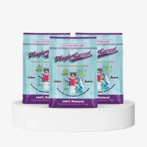 매직카펫 고양이모래 굵은입자 무향 7kg 3개