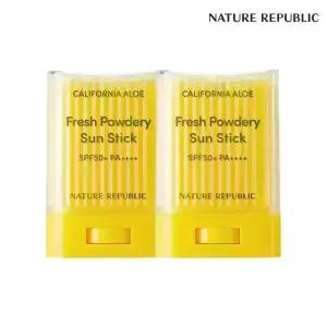 [네이처리퍼블릭/대용량] 캘리포니아 알로에 보송 선스틱 x2개 