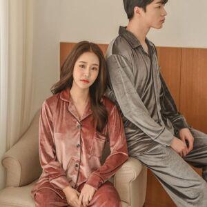 [핫트랙스]벨벳 극세사 수면잠옷 겨울파자마