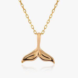 [엘렌쥬얼리]14K 미니 고래 꼬리 금 목걸이