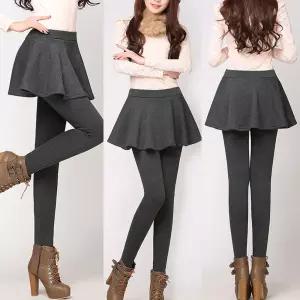 여성 기모 레깅스 치랭스 치마 바지 반바지 겨울