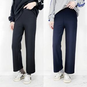 [103st] 여성 융기모 밴딩 와이드 팬츠 밍크 융털 슬랙스 키작녀 바지