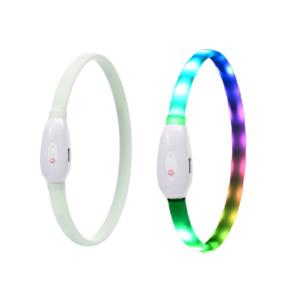 키미랑 강아지LED목걸이 무지개빛 길이조절가능 C타입충전 버전2