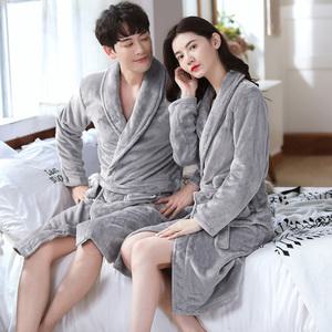 겨울 극세사 샤워 목욕가운 잠옷가운