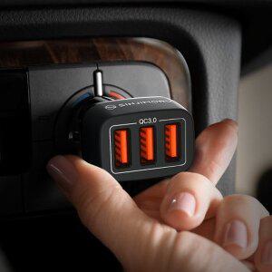 [신지모루] 3포트 퀵차지 3.0 차량용 시거잭 고속충전기