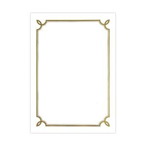 officeseller 상장 : 상장용지 금박 일반 테두리 (CA1) (100매입)