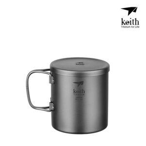 키이스 더블월 티타늄 접이식 머그컵 300ml / Ti3352