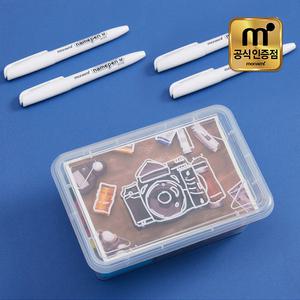 굵은글씨용 흰색 네임펜 M /낱자루 모나미