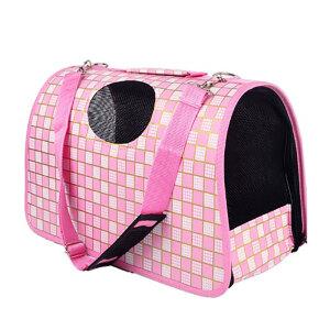 [넘이쁜 샤이닝체크 애견캐리어] 강아지 가방 개집 애견집 강아지집 고양이집 이동장