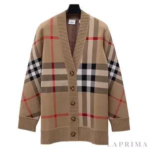 [BURBERRY] 버버리 체크 울 가디건 8039153