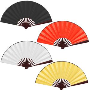 접이식 (실크 대나무부채 D타입 중형-색상선택) 전통 풍경 부채