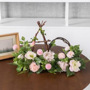 알륨 조화 꽃 교회 장식 센터피스 알파와 오메가 대형 50cm 인테리어 부활절 사순절 성전 꽃꽂이 테이블