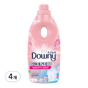 다우니 실내건조 섬유유연제 플로럴프레시향1L X 4개