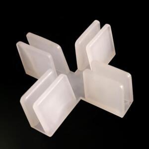 가림막고정 받침대 5mm 아크릴 칸막이 십자스탠드_1p