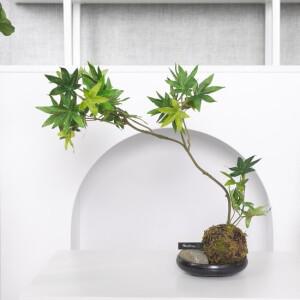 단풍 조화 센터피스 코케다마 수반 set 50cm 인테리어 식물 조경 테이블 장식 소품 꾸미기