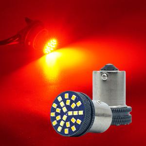 12V-24V 2016 24발 하이파워 싱글-더블 전구 레드LED/깜빡이 브레이크 미등 S25