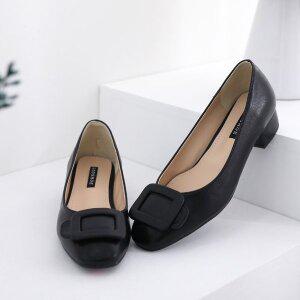 [기타]갓슈 테레스 스퀘어 3cm 로우힐 수제화 구두