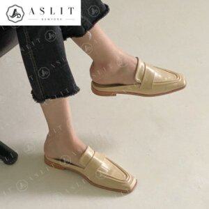 [기타][애슬릿] 여성 스퀘어토 스트랩 사무실 뮬 블로퍼