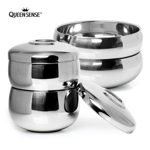 이중진공 무광 샤틴 스텐 옥식기 2인 6Pㅣ밥그릇 국그릇 세트 제사 식기 제기 반상기 퀸센스