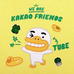 [하비스]DIY 보석십자수 카카오프렌즈 우리는친구 튜브 25x25