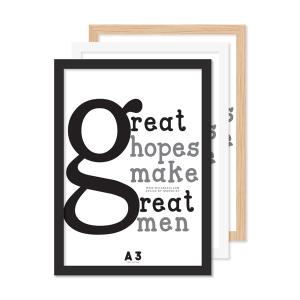 왈가닥스 포토프레임 - A4 A3 상장 사진 액자 벽걸이