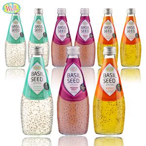 웰 바질시드 드링크290ml 리치 3개+패션푸르트 3개+망고 3개 (총9개) 유튜브주스음료수과일