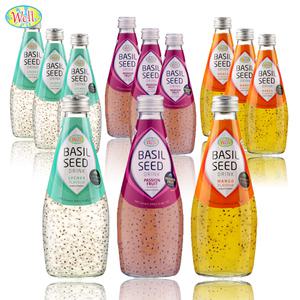 웰 바질시드 드링크290ml 리치 4개+패션푸르트 4개+망고 4개 (총12개) 유튜브주스음료수과일