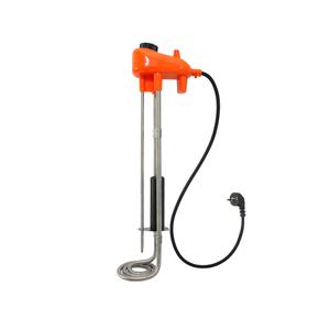 날개히터 참좋은 3KW 500mm 국산 부레식 온수히터 돼지꼬리히타 이동형 급탕기 물히터 공사현장 캠핑장