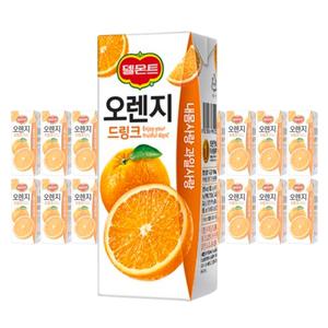 롯데 델몬트 오렌지 드링크 190ml 48팩