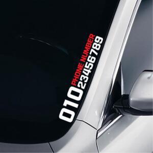 영문 폰넘버 숫자 깔끔 디자인 주차번호 스티커 차연락처 핸드폰 차량용 빌라 주문제작 알림판