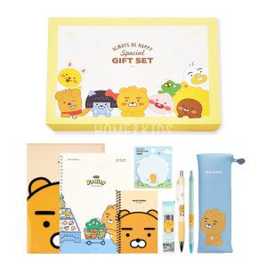 카카오프렌즈 홈앤키즈 카카오 문구세트 고급형 라이언 어피치 웰컴키트 어린이날 선물 입학 졸업 신학기