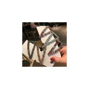 큐빅 똑딱이핀 컬러큐빅 장식 옆머리 정리 포인트핀