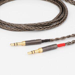 Sony MDR-Z7 Z1R Z7M2 헤드폰 밸런스 케이블 D7100 D7200 D600 4pin XLR 4.4 3.5 단일 크리스탈 구리 실버