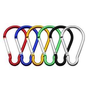D형 카라비너 쇠 고리 캠핑 등산 암반 등벽 링 걸이