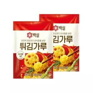 백설 튀김가루 1kg x2개
