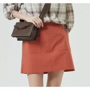 [미쏘][미쏘]코튼 아웃 포켓 미니 스커트