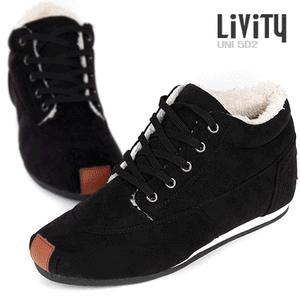 리비티NEW 굽높이 스웨이드 논슬립 고무창 캐주얼 반목 털단화 털운동화 털부츠 스니커즈 LT502 80종택일