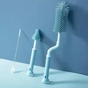 실리콘 유리기구 세척솔(3종)/비이커/유리병/실험기구/청소솔