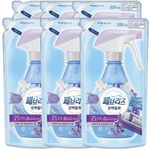 [페브리즈] 라벤더 앤 유칼립투스향 리필 320ml x 6개